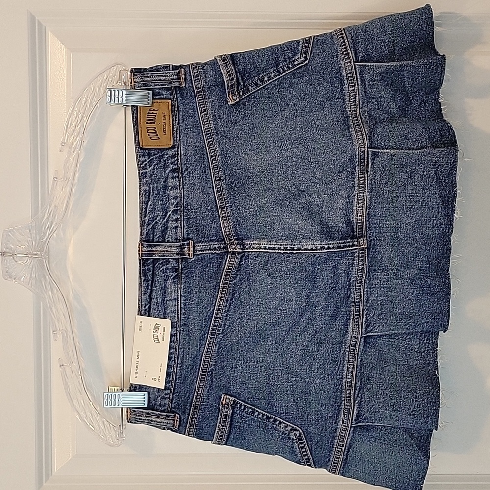 Coco Gauff x American Eagle High Rise Stretch Mini Denim Skirt Size 8/29W NWT - Picture 11 of 12